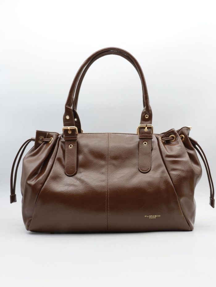 Grand sac cabas A4 craquelé Flora Co - photo numéro 6