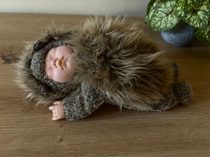 Peluche poupée bébé hérisson Anne geddes