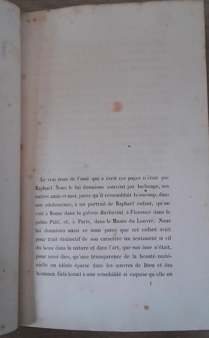 Raphaël de la vingtième année A. Lamantine édition 1857 - photo numéro 5