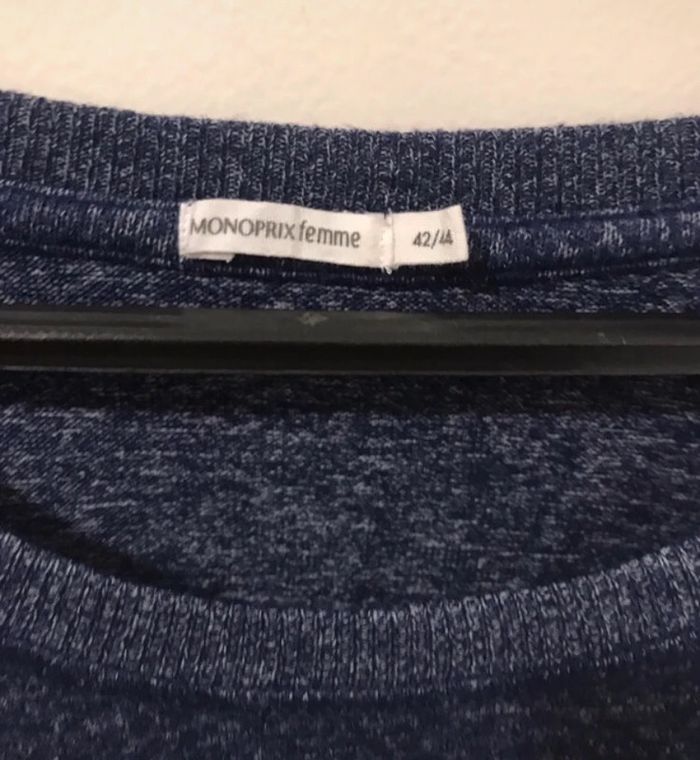 Pull Monoprix été bleu marine taille 44 - photo numéro 3