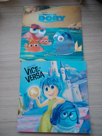 Lot de 2 livres le monde de dory et vice versa