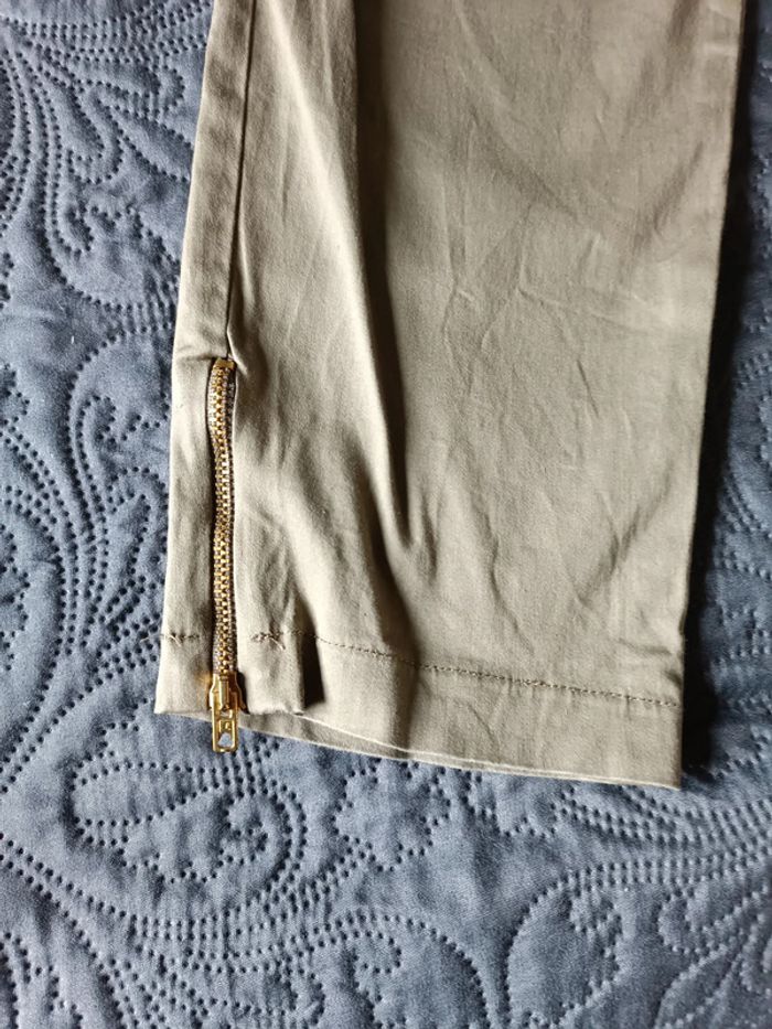 Pantalon kaki type cigarette - photo numéro 2