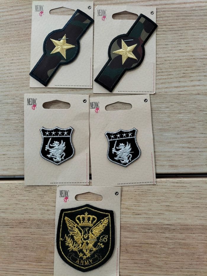 Thermocollants style militaire pour accessoiriser un vêtement
