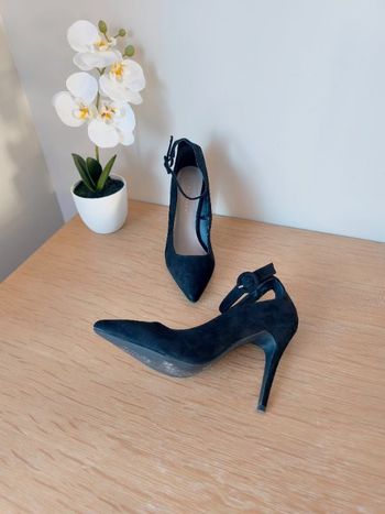 💋 Escarpins en suédine - Noir - Primark - P38 💋