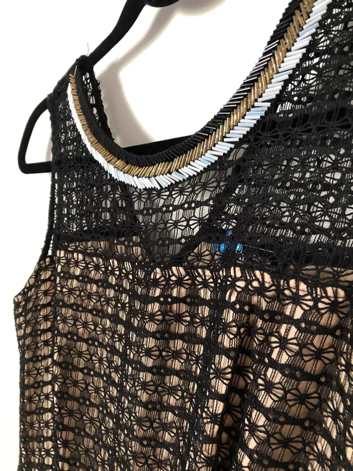 Robe Sinéquanone noire en dentelle taille S - photo numéro 2