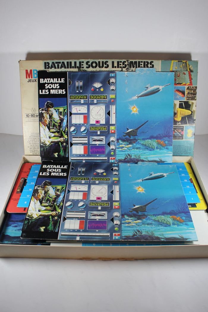 MB Bataille sous les mers 100% Complet Boite abimée - photo numéro 8