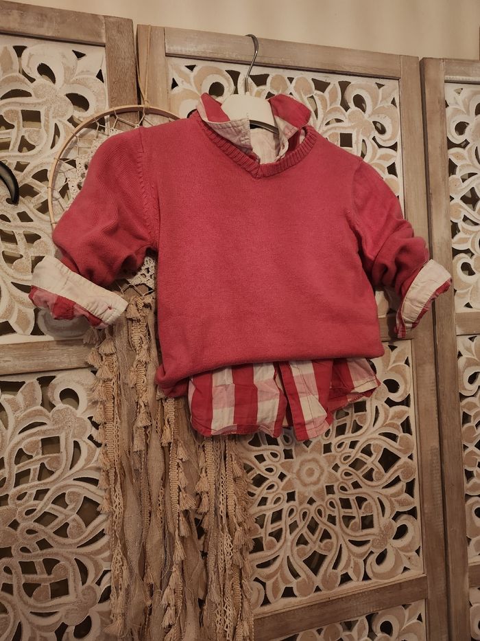 Pull garçon rose Tout compte fait 3 ans