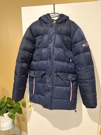 Doudoune Tommy Jeans bleu marine Taille M – Veste hiver chaude avec capuche