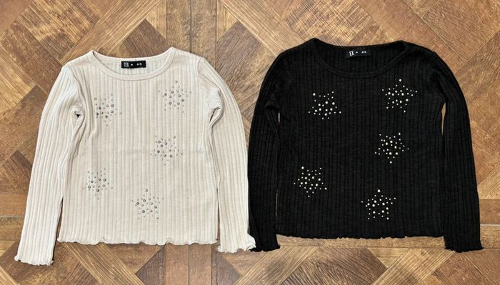Lot hauts strass jumelles 4/5ans