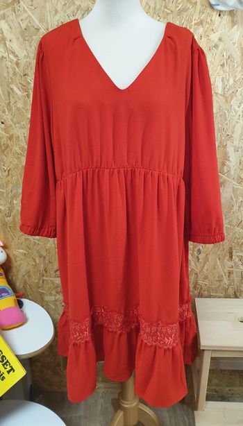 Robe avec bande en dentelle Blancheporte Taille 52