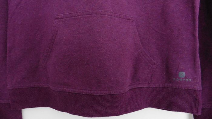 Sweat violet a capuche. Lien de serrage. Decathlon. Coton. Taille 38 - photo numéro 3