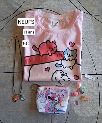 Tee-shirt NEUF pour fille taille 11 ans