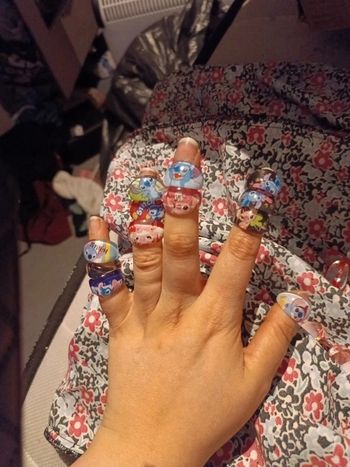 Lot 29 bague stitch enfants
