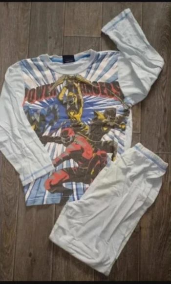 pyjama 2 pièces en coton mi-saison 8 ans / 128 cm Bon état Power Rangers