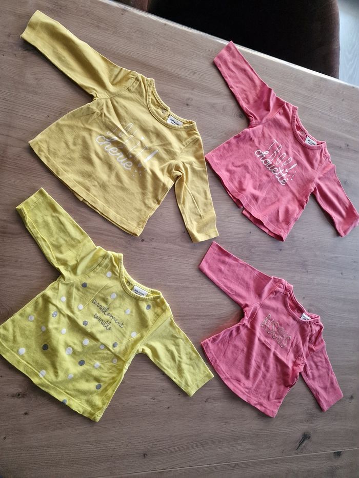 Lot de 4 t-shirts 3 mois