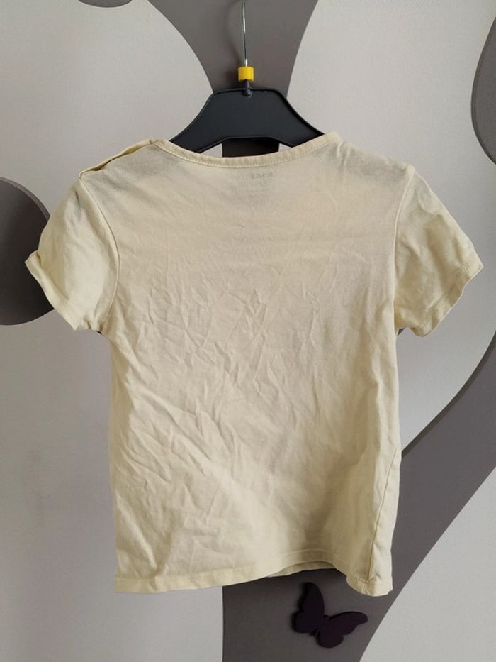 Tee-shirt manches courtes jaune imprimé Kiabi taille 36 mois / 3 ans - photo numéro 2