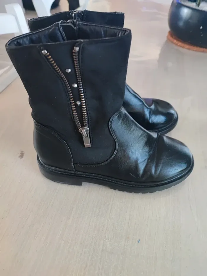 Bottines noires fille taille 32