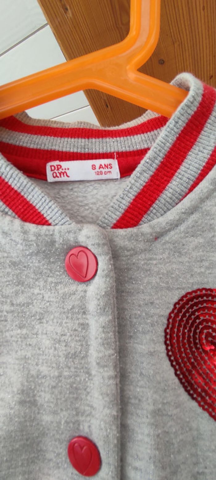 Veste DPAM taille 8 ans coeur - photo numéro 4