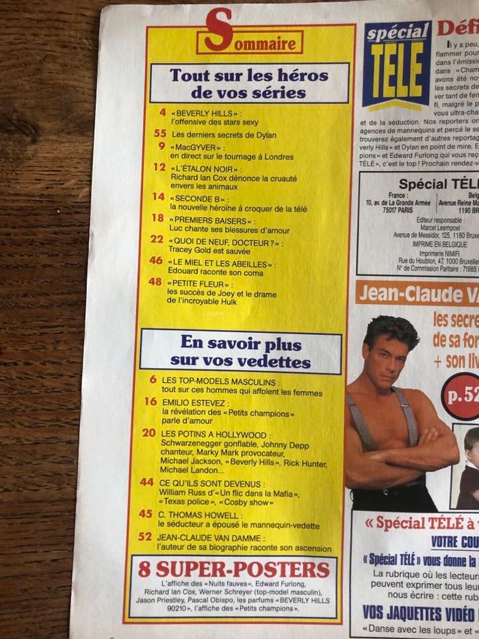 Magazine spécial télé n°36 sans poster : Edward Furlong, Jean Claude Van Damme - photo numéro 5