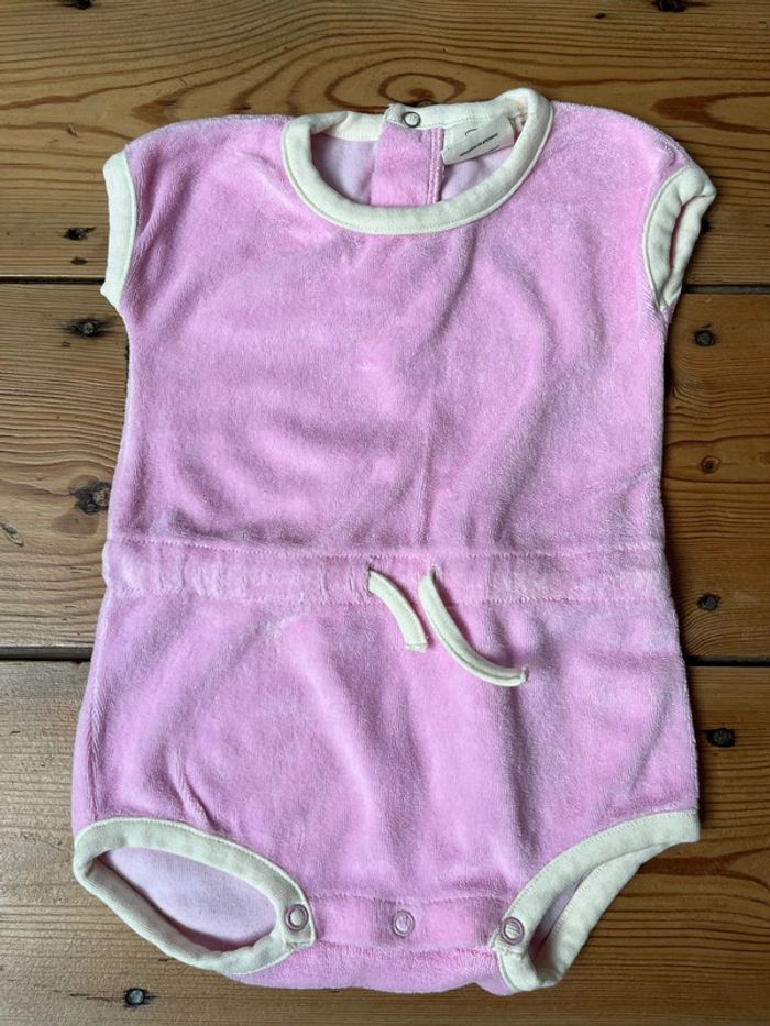 Combinaison barboteuse en éponge bébé fille - photo numéro 2