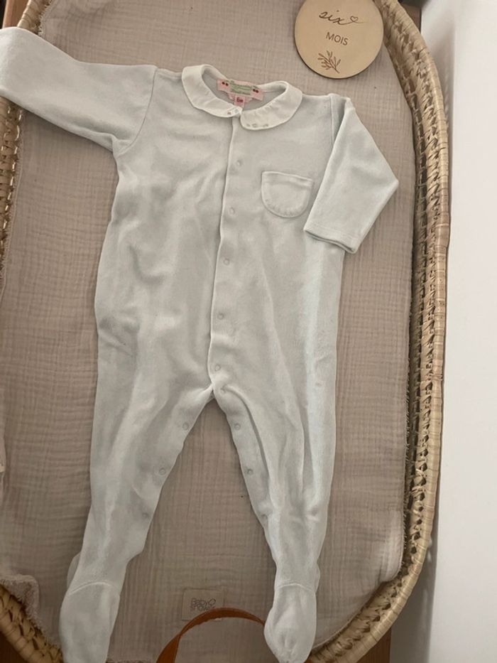 Pyjama en velours bonpoint 6 mois