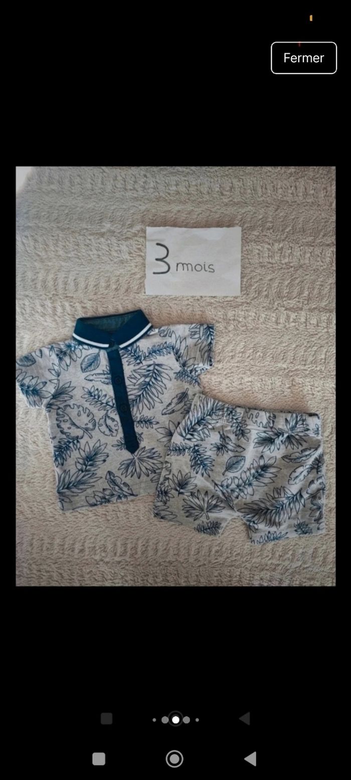 Lots vêtements bébé garçon taille 3 mois demi-saison/été - photo numéro 8