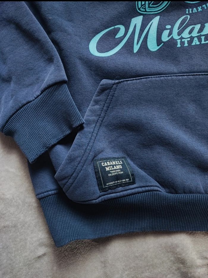 Sweat à capuche bleu marine taille M Cabaneli - photo numéro 3