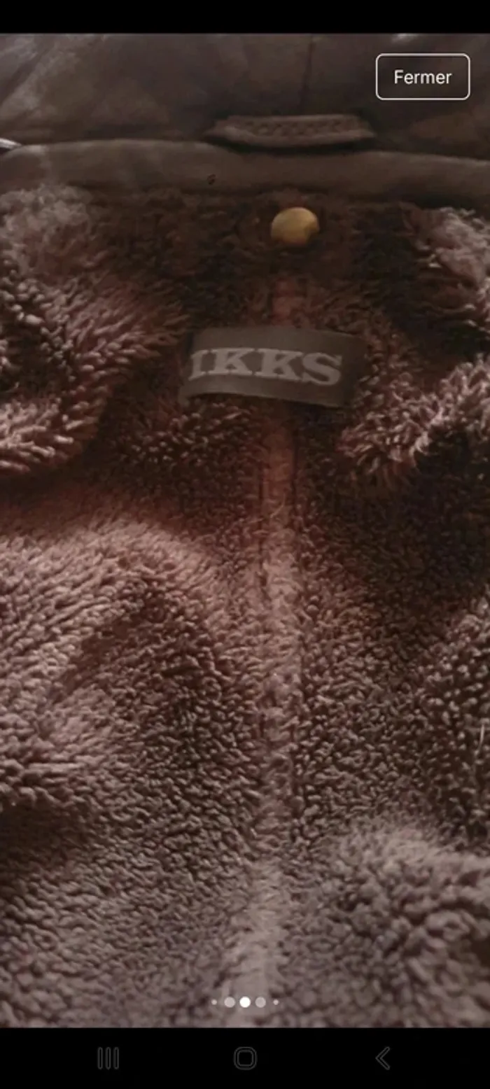 Veste en cuir marron 38/40 - photo numéro 7