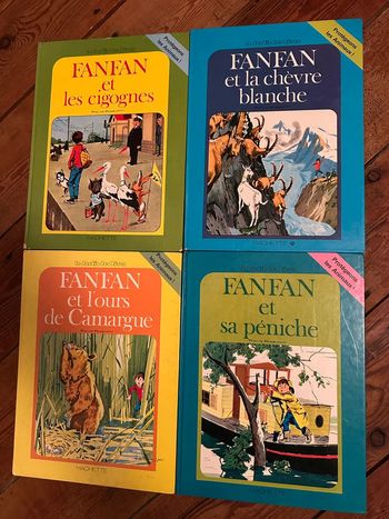 Pierre Probst (auteur Caroline) - Lot de 4 livres Fanfan jardin des rêves grands albums Hachette