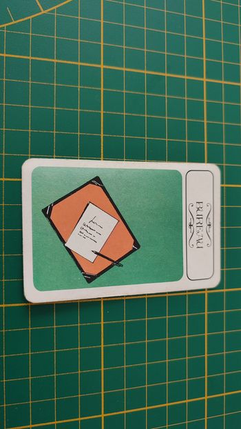 Carte bureau en l'état Cluedo miro-meccano pièce détachée jeu de société #E26