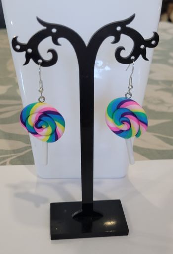 BOUCLES D'OREILLES SUCETTE FETE FORAINE ! NEUF!