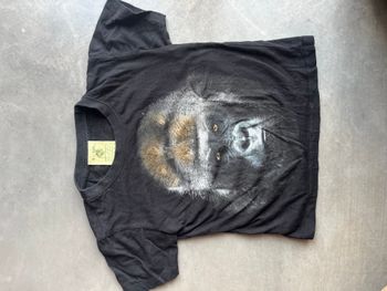 T-shirt manches courtes noir gorille 4 ans