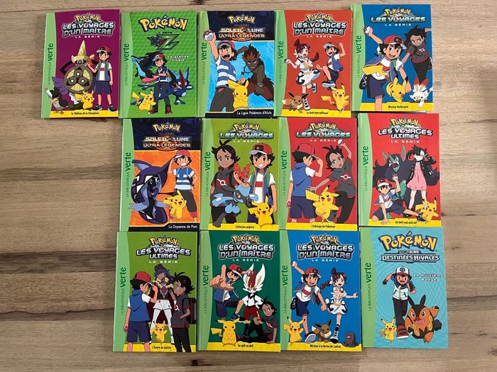 Livres Pokémon bibliothèque verte
