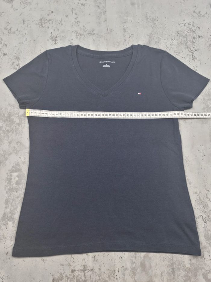 T-shirt col V Tommy Hilfiger bleu marine – Taille M Femme - photo numéro 6