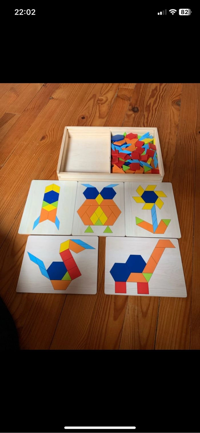 Jeu de mosaïque en bois - photo numéro 4