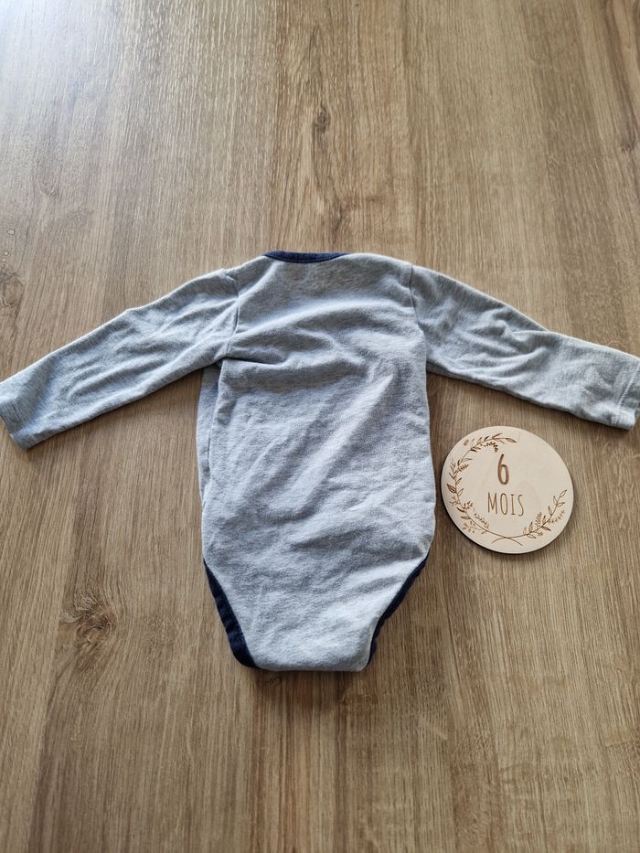Body bébé cache-cœur manches longues 6 mois "Mister Cool" - Orchestra - photo numéro 5