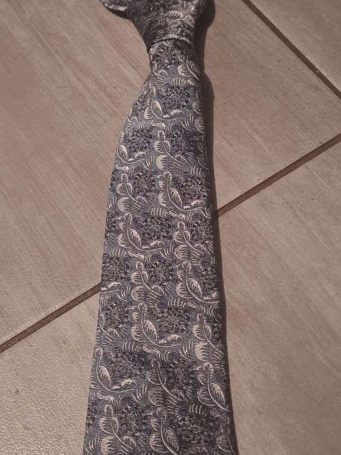 Cravate Gris Brillante Raoul Dufy pour Bianchini Férier - photo numéro 3