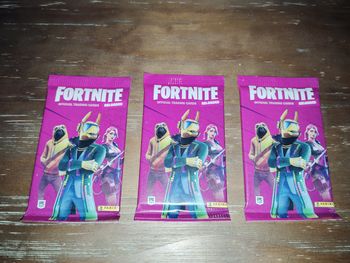 Lot de 3 blisters de panini Fornite 