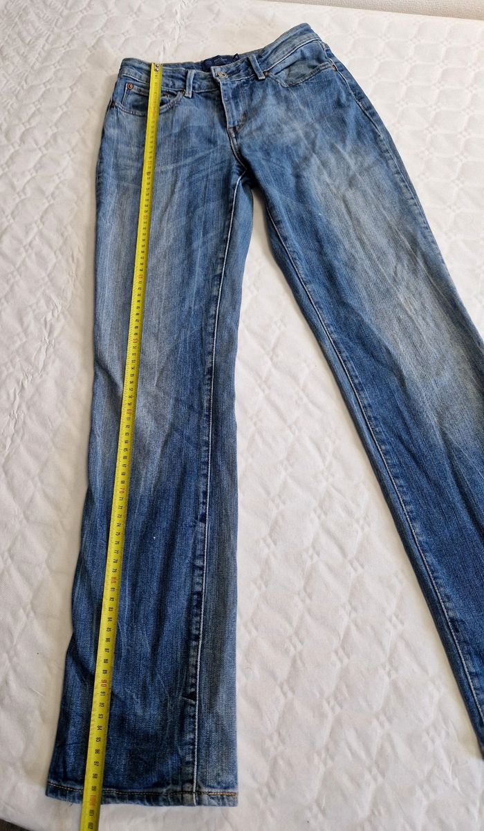 Jean Levi's Bold Curve Straight - Taille W27 (Correspond à un 34 FR) - Bleu Denim - photo numéro 5