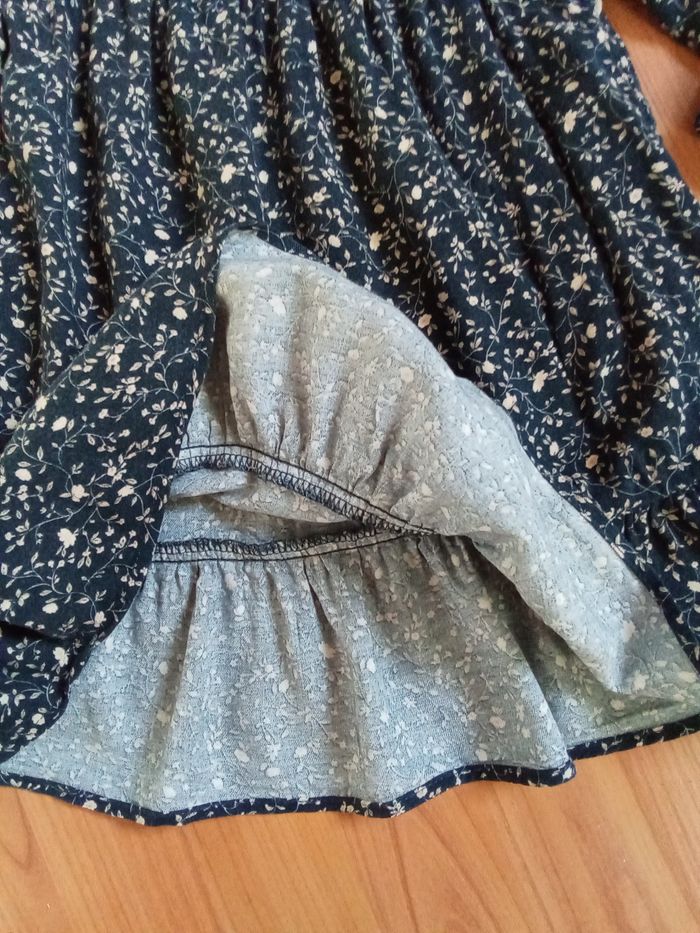 Jolie robe tons bleus Vertbaudet taille 3 ans - photo numéro 7