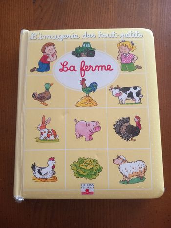 Livre l'imagerie des tout petits la ferme