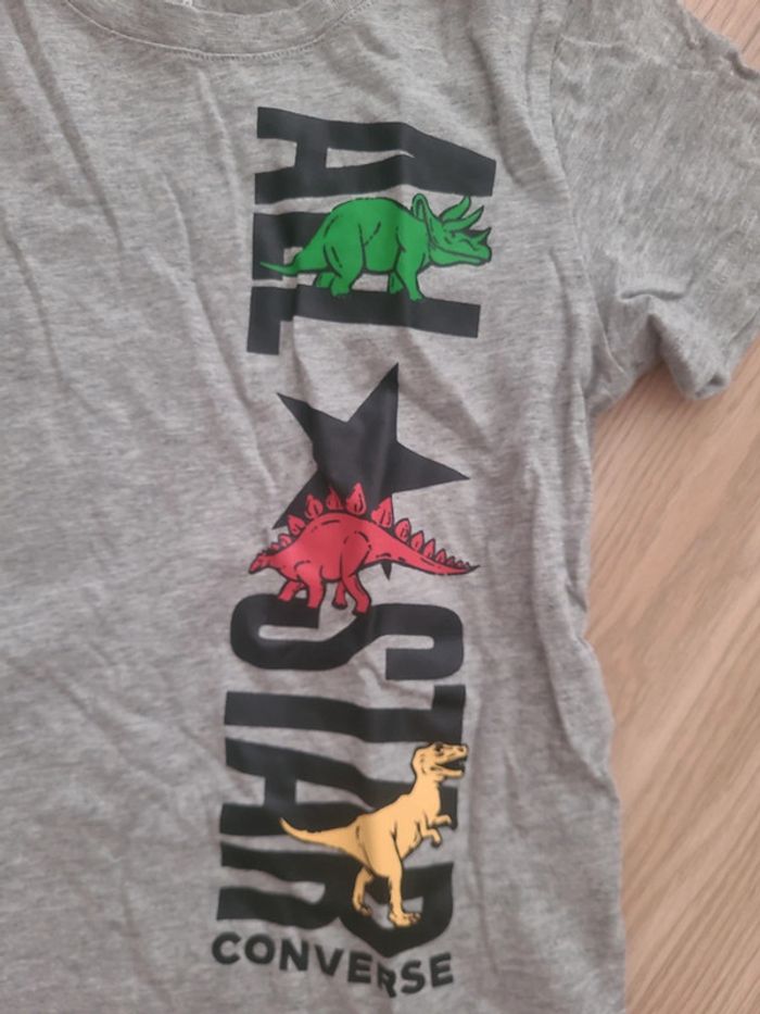 T shirt converse dinosaures - photo numéro 3