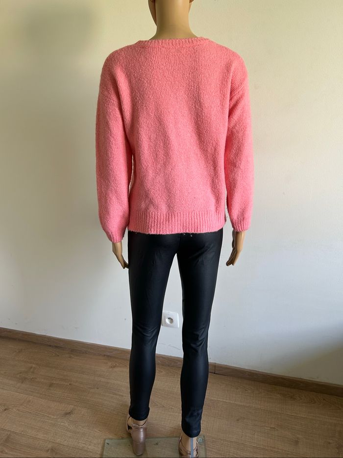 Pull rose à manches longues Morgan taille S bon état (présence de bouloches) - photo numéro 6