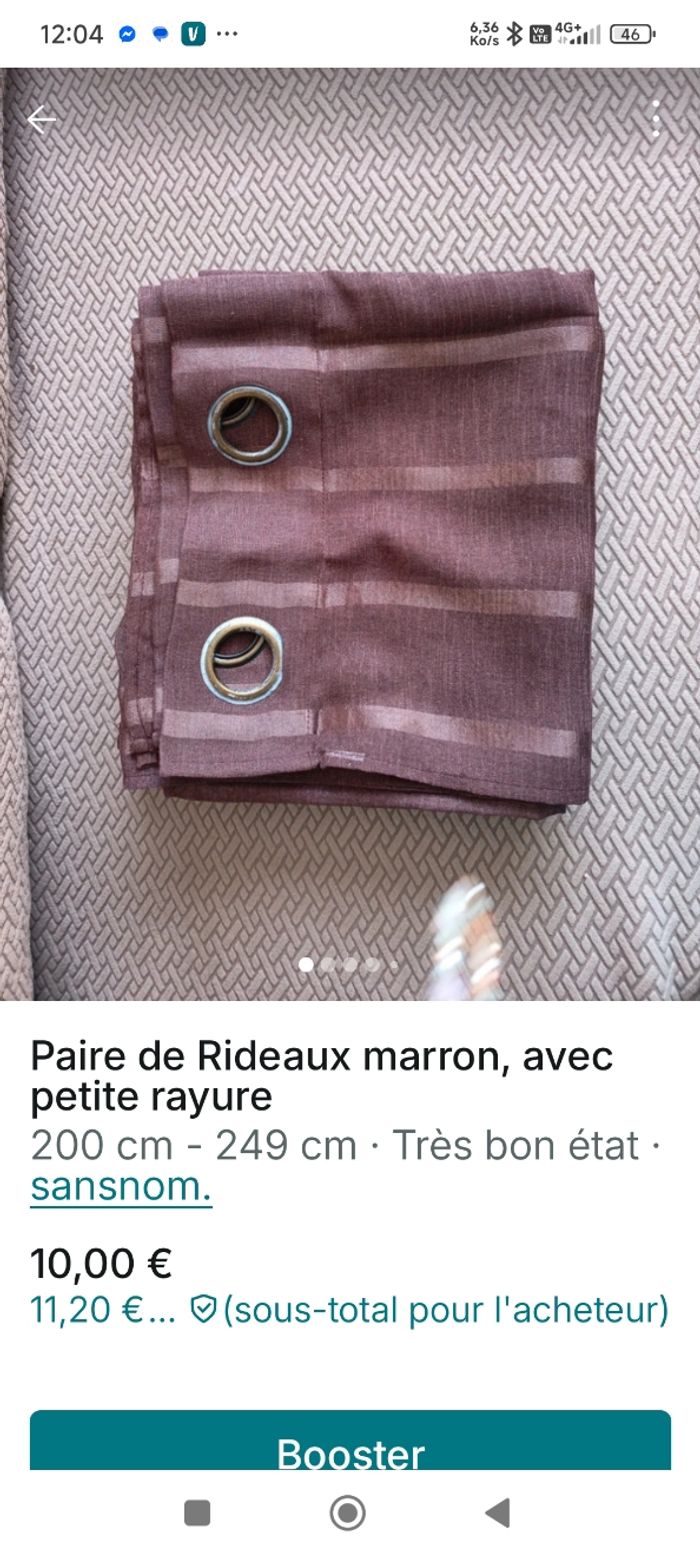 Paire de rideaux