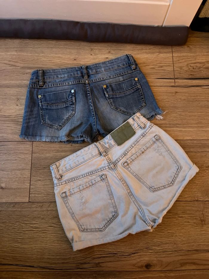 Lot de 2 shorts en jeans - photo numéro 2