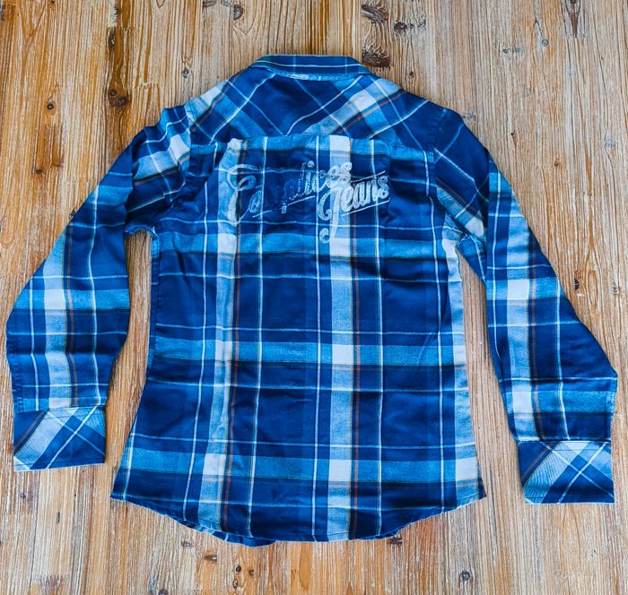 Chemise Garçon Complices Jeans 10 ans Carreaux Bleus / Bûcheron Vintage - photo numéro 3