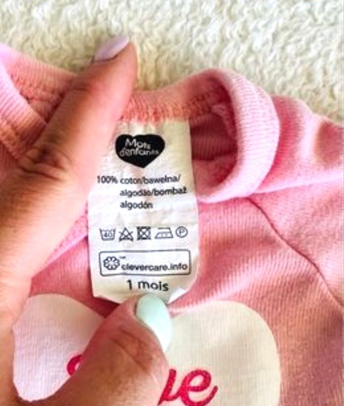 Lot de 2 body « Mots d’enfants » T1 mois - photo numéro 2