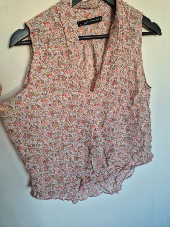 Blouse débardeur zara taille M - photo numéro 4