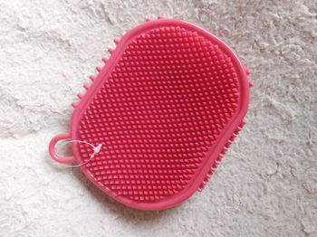 😊 Appareil Gant de massage 😊 rose en silicone et à billes métal