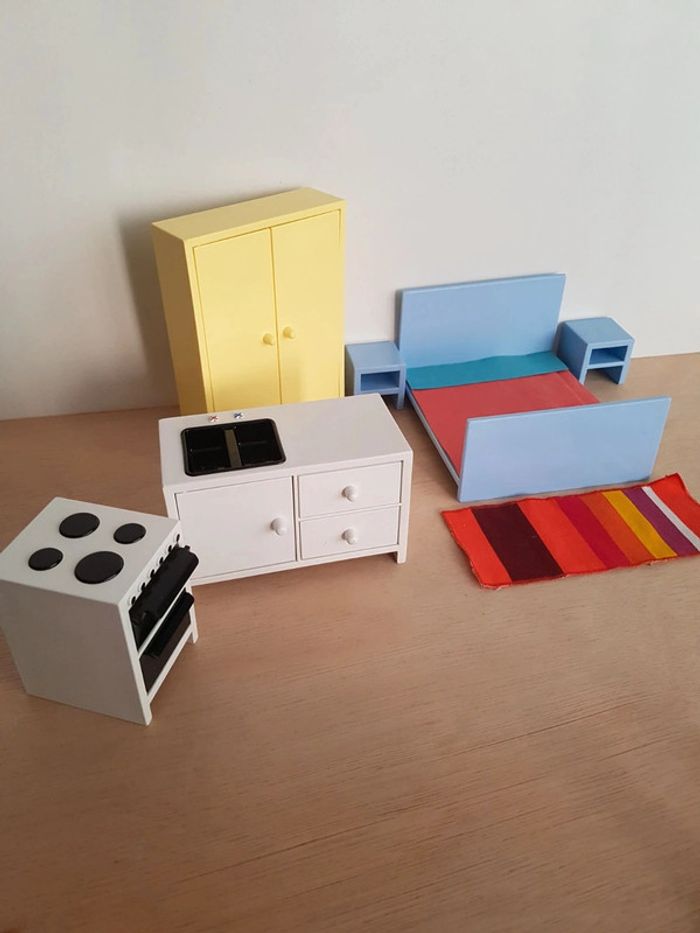 Mobilier cuisine et chambre pour maison de poupée Ikea - photo numéro 18
